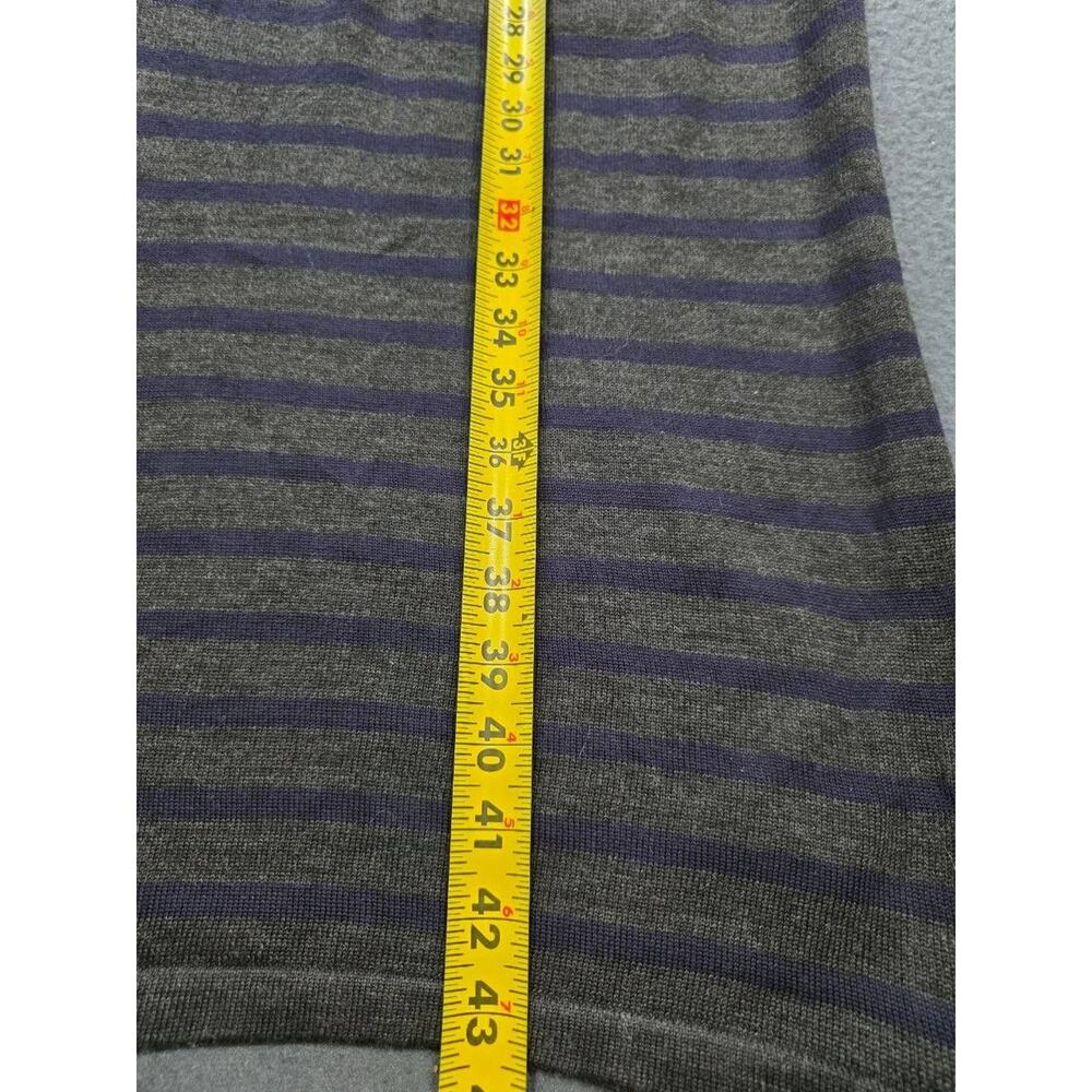 Talbots Wool blend Dress Knit Stripes Pockets Red Grey Blue Size 1X A010514 - Picture 3 of 8